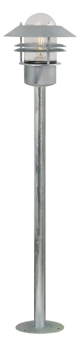 LED-Pollerleuchte 60W Blokhus IP54 gr ST Gl_tr 1LED E27