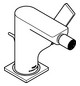 GROHE Bidet-Einhebelmischer Allure 1/2", mit Ablaufgarnitur, hard graphite