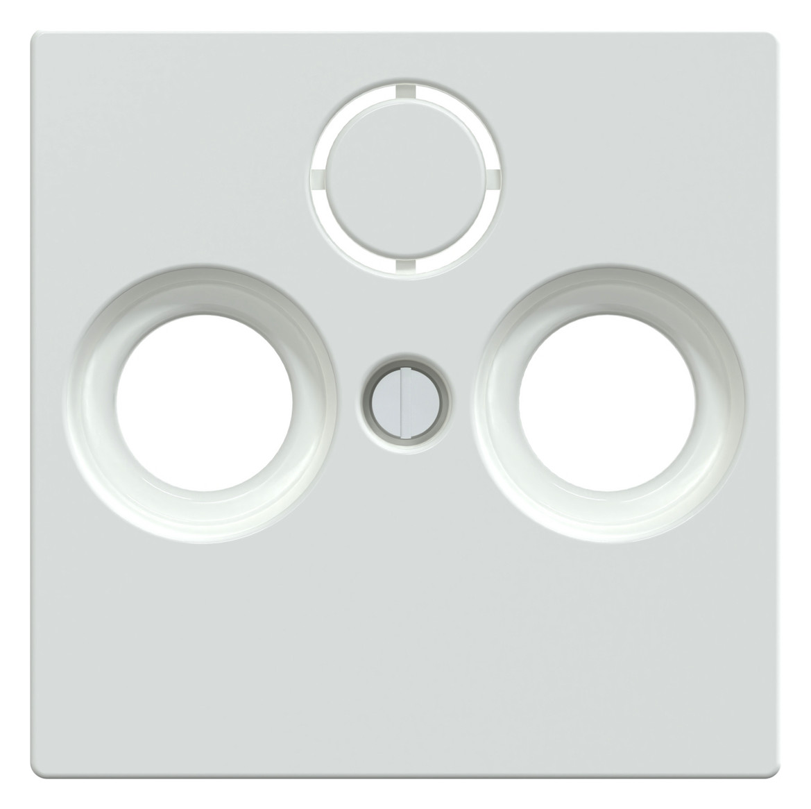Zentralplatte Sat/TV/Radi System M akws Schraubbef 3f aktivweiß Zentralplatte Sat/TV/Radi System M akws Schraubbef 3f aktivweiß