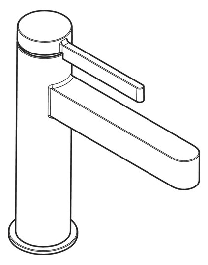 hansgrohe Waschtisch-Einhebelmischer 110 Finoris mit Zugstangen-Ablaufgarnitur, mattweiß