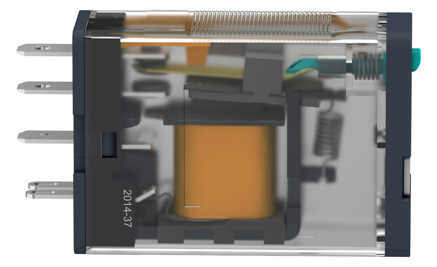 Schaltrelais 1W IP20 14x27x43mm Steckanschl