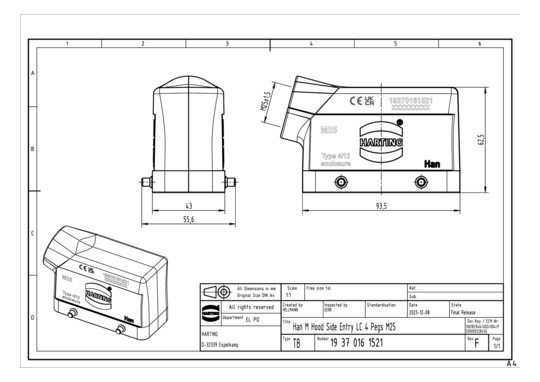HART Tüllengehäuse-OT M25    19370161521 