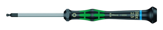 Wera-Elektroniker-Kugelkopf-Schraubendreher 2052 - SW 2,5