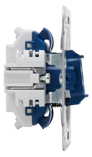 Kopp UP Serientaster Sockel aluminium 