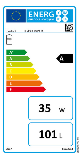 Vaillant 0010021456 uniSTOR    VPS R 100 