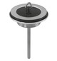 ASW Universalventil 1 1/4"xd= 60mm, Unterteil, Messing, Sieb poliert