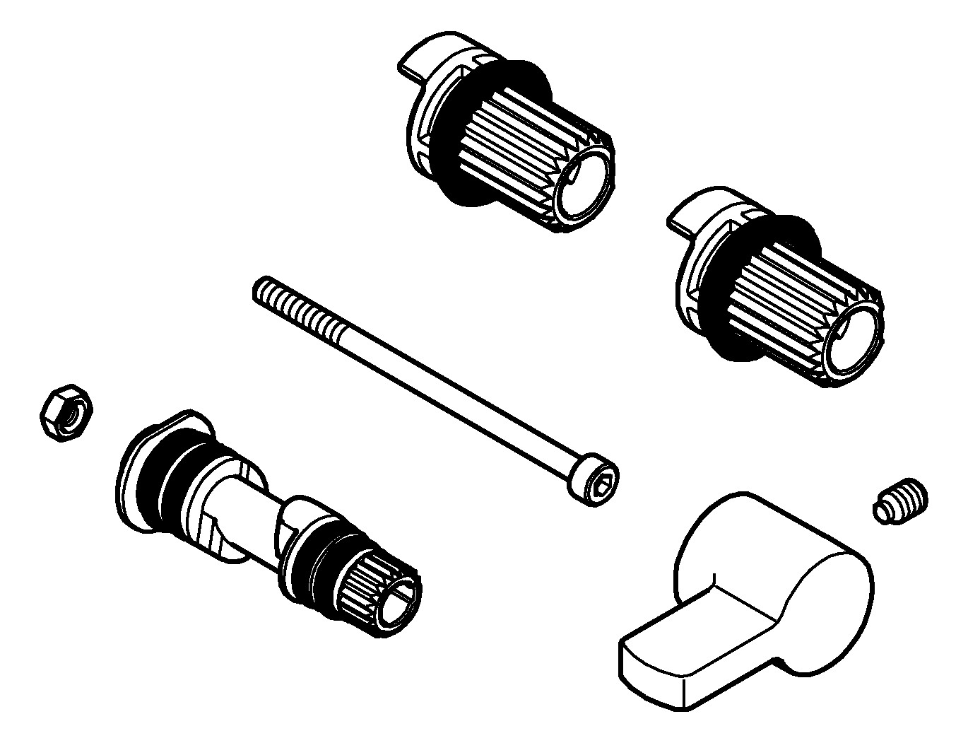GROHE Mischwelle mit Hebel 42581 für Bau Cosmo E IR-Elektr. mit ...