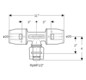 Geberit Übergangs-T-Stück PushFit Ø 20 x MF20 x 20 mm, Durchgang, mit MasterFix, PVDF