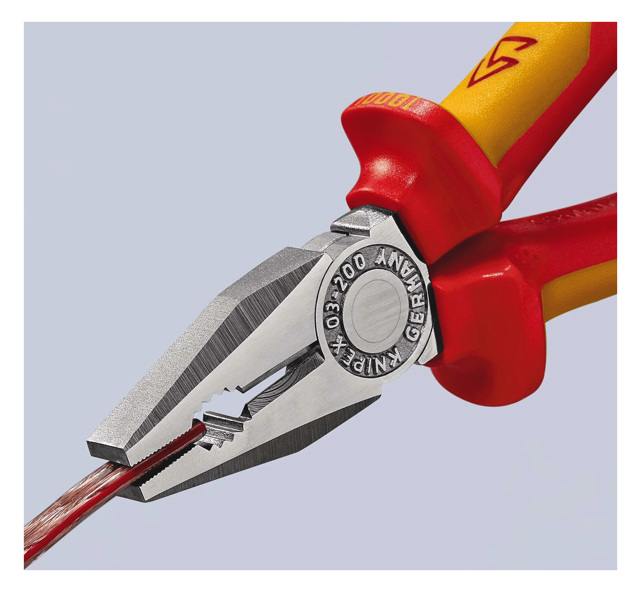 Kombizange 200mm vorst.Schneide 1000V Schutzisoliert 1000V 2Komp VDE