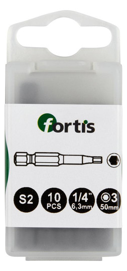fortis-Bits für Innen-6-kant-Schrauben, S2-Stahl -...