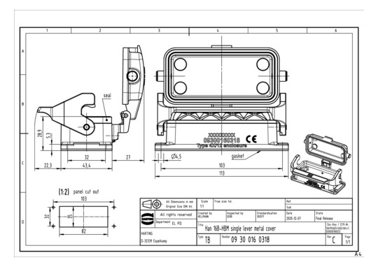 HART Anbaugehäuse            09300160318 