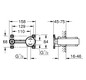GROHE UP-Grundkörper 1/2", Universal, mit Temperaturbegrenzer, für 2-Loch-Waschtischarmatur