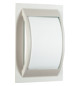 Glasleuchte 75W HV ws IP44 E27 300x200x90mm