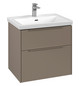 V&B Waschtisch-Unterschrank Subway 3.0 62,2x57,6x47,8cm, ohne LED/Griff monochrom, taupe