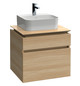 V&B Waschtischunterschrank Legato 60x55x50cm, Waschtisch mittig, Stone Oak
