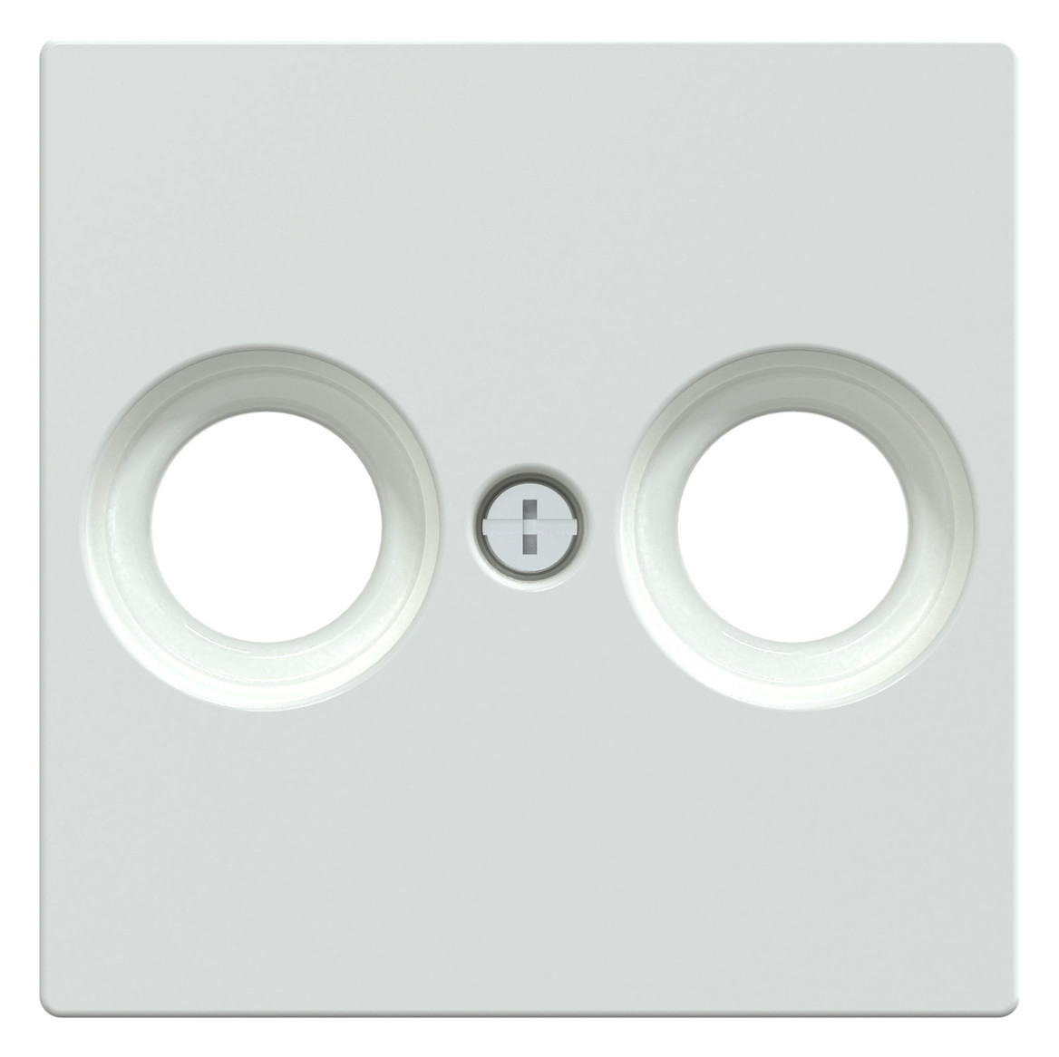 Zentralplatte Ant.dose 2f System M akws Schraubbef aktivweiß