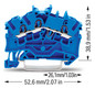 Reihenklemme 0,25-4qmm Serie 2002 1Etage 3kl bl 24A Hutschiene TH35