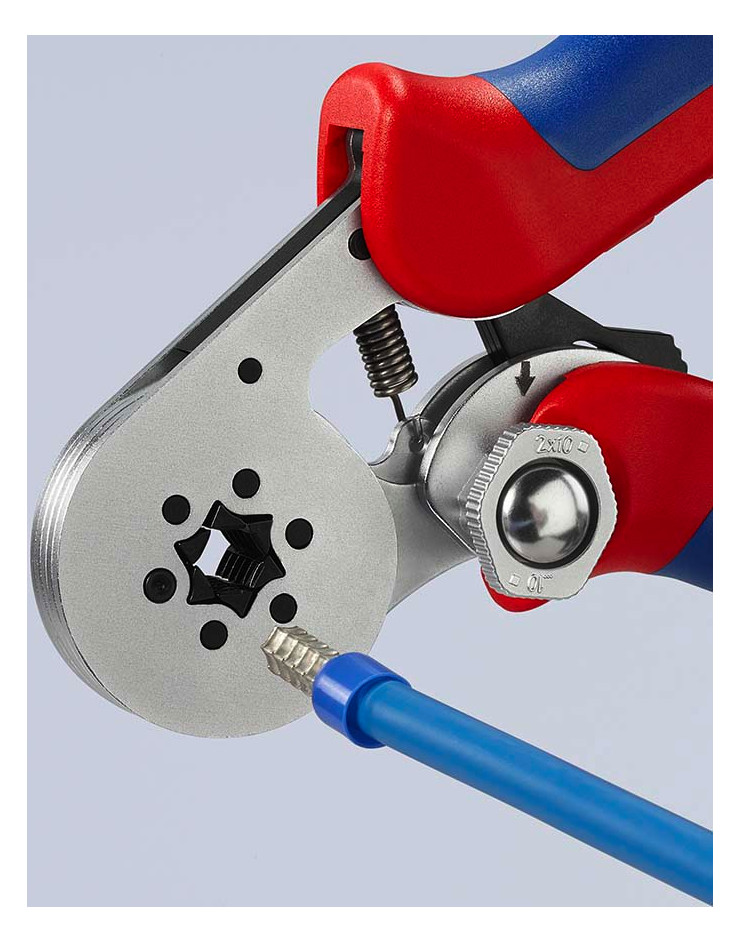 Crimpzange mech 180mm versch.Eins 0,08-10qmm AWG28-8