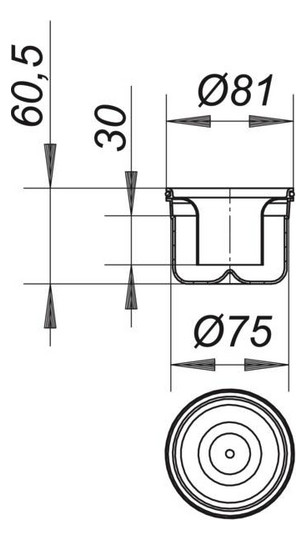 Dallmer Geruchsverschlusseinsatz Serie 10 zu Ablaufgehäuse 42