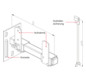 Wemefa Wandonsole 5410 276 mm breit, stabil