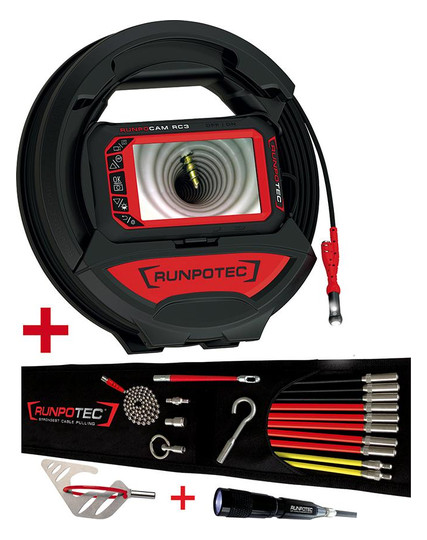 RUNPOTEC-Inspektionskamera RC3 + RUNPOSTICKS COMFORT-Set...