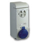 CEE-Schaltersteckdose 2p Acti9 32A IP65 230V/bl 6h Kst mech.Verrieg