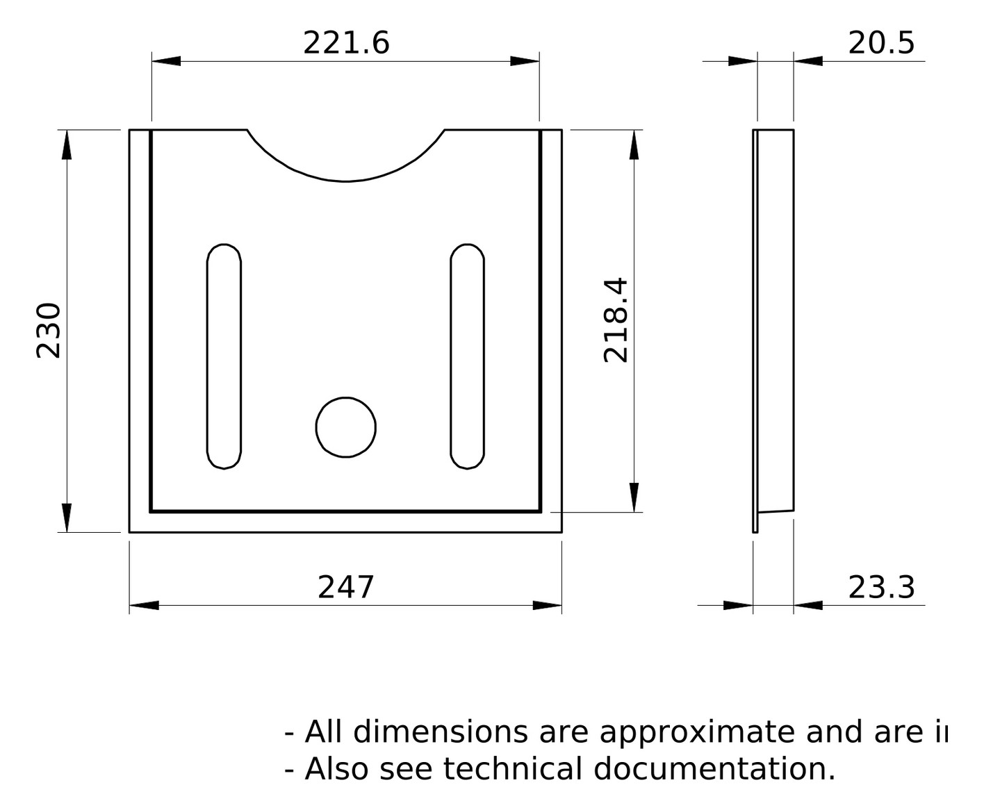 Schaltplanhalter Kst 650mm transp selbstkleb Befestigung selbstklebend