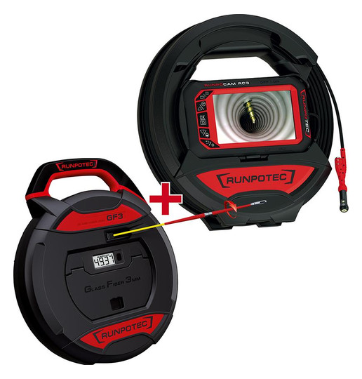 RUNPOTEC-Inspektionskamera RC3 + GF3M-Set - 15m