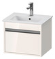 Duravit Waschtisch-Unterschrank Ketho Compact 50x41,2x41cm, 1 Auszug, wandhängend, Eiche schwarz