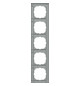 Rahmen 5f alu mt M-Pure Kst f.GEB-K Unterputzmontage Thermopl
