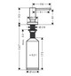 hansgrohe Spülmittelspender A51 Einbauversion, chrom