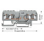 Reihenklemme 0,08-2,5qmm Serie 280 10A 1Etage 4kl gr Hutschiene TH35
