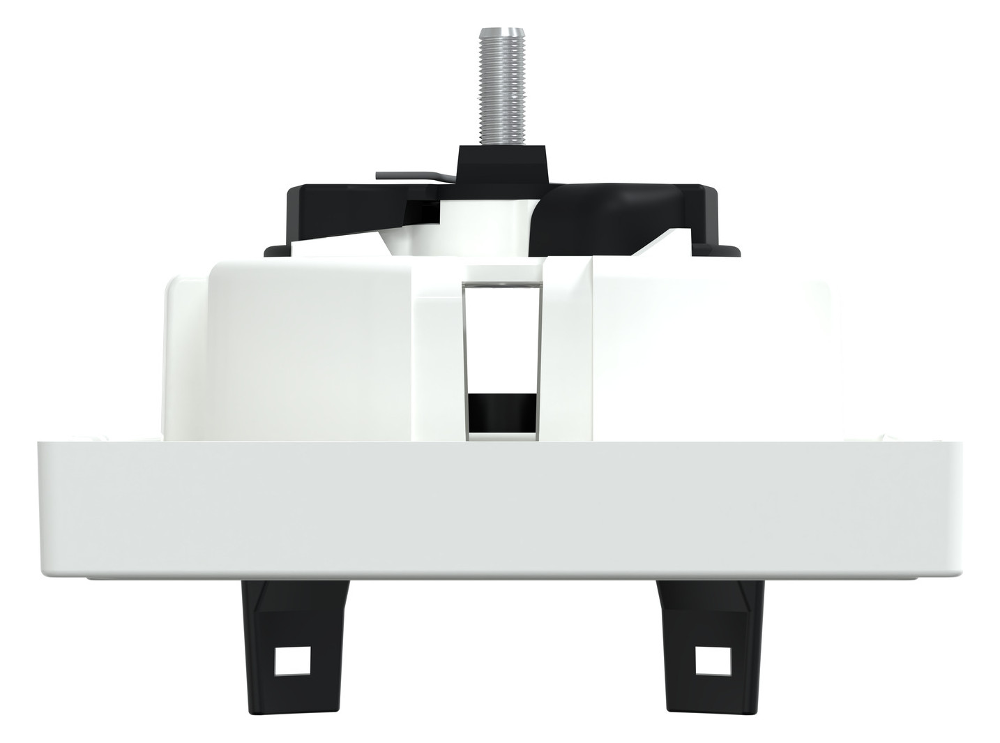 Steckdose 1f akws glz System M UP m.BS IP20 aktivweiß