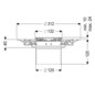 Kessel Dünnbettaufsatz Variofix 120x120mm, aus ABS, Slot-Design