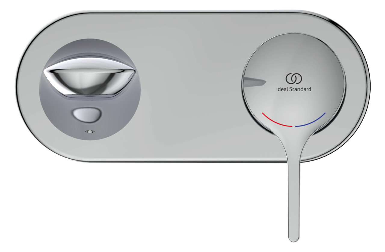 Ideal-Standard Fertigmontageset Melange für UP-Wand-Waschtisch-Einhebelmischer, verchromt