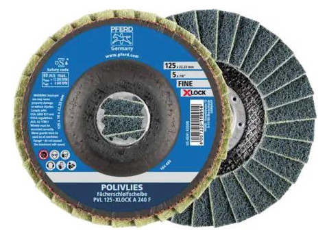 Bild Polivliesscheibe X-LOCK PVL A 125mm 240 fein Pferd-0