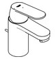 GROHE Waschtisch-Einhebelmischer Eurosmart Cosmopolitan 1/2", S-Size, mit Zugstangen-Ablaufgarnitur, Temperaturbegrenzer, Mittelstellung kalt, chrom
