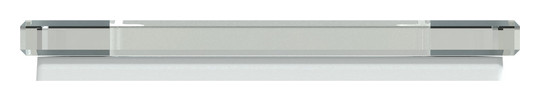 Rahmen 1f krws glz Glas f.GEB-K kristallweiß Unterputzmontage