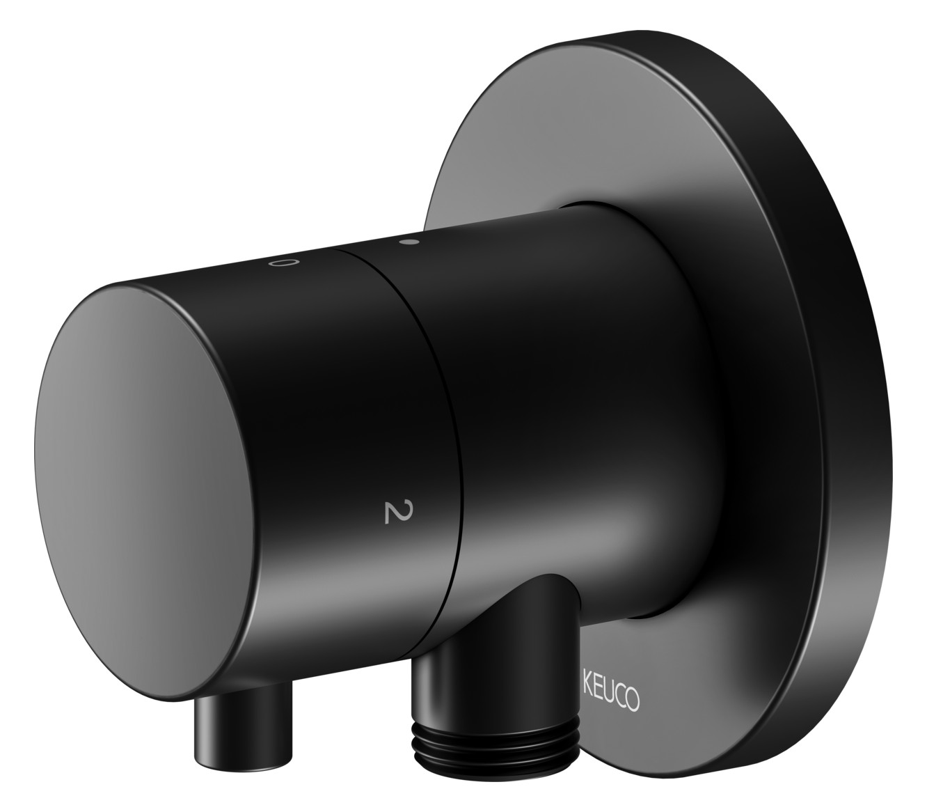 KEUCO Fertigmontageset IXMO UP-2-Wege-Ab-/Umstellventil, Schlauchanschluss, Griff Comfort, rund, schwarz matt KEUCO Fertigmontageset IXMO UP-2-Wege-Ab-/Umstellventil, Schlauchanschluss, Griff Comfort, rund, schwarz matt