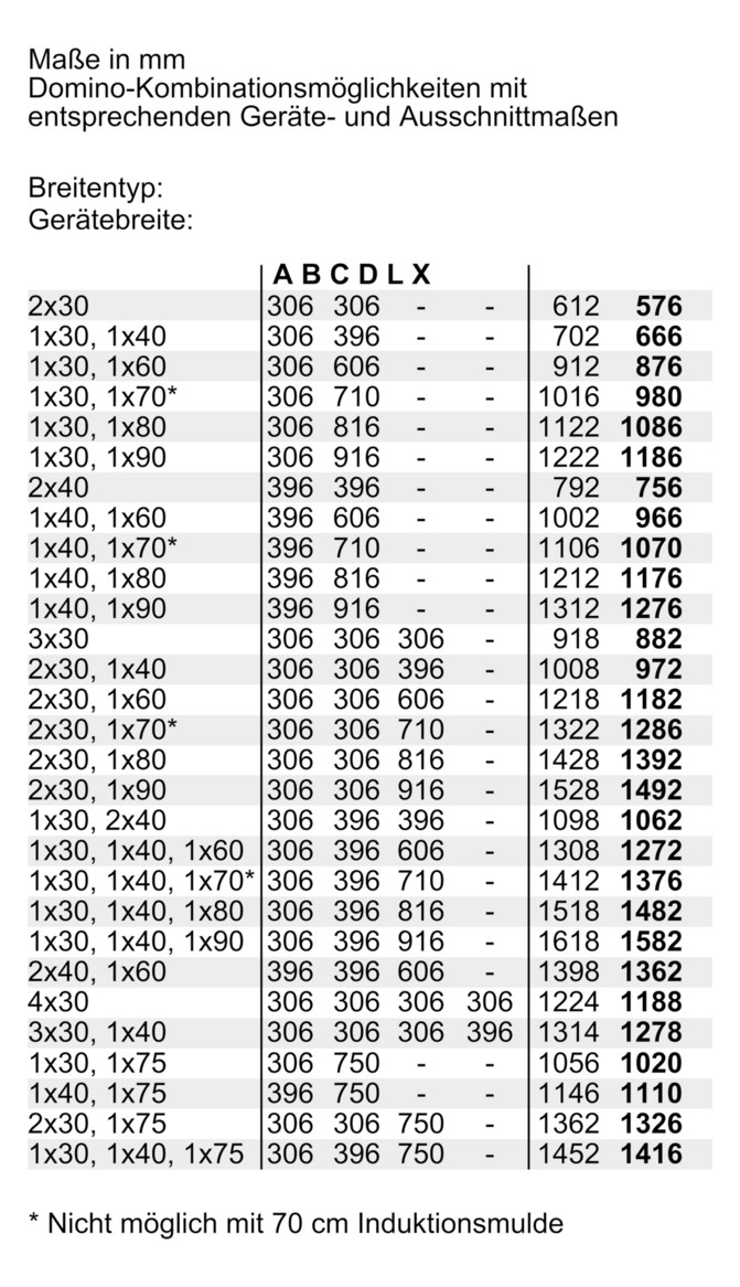 Glaskeramikfeld autark Alu Zweikreisz 306x527mm