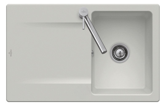 V&B Spüle Siluet 45 mit Ablaufgarnitur, Excenterbetätigung, chromite CeramicPlus