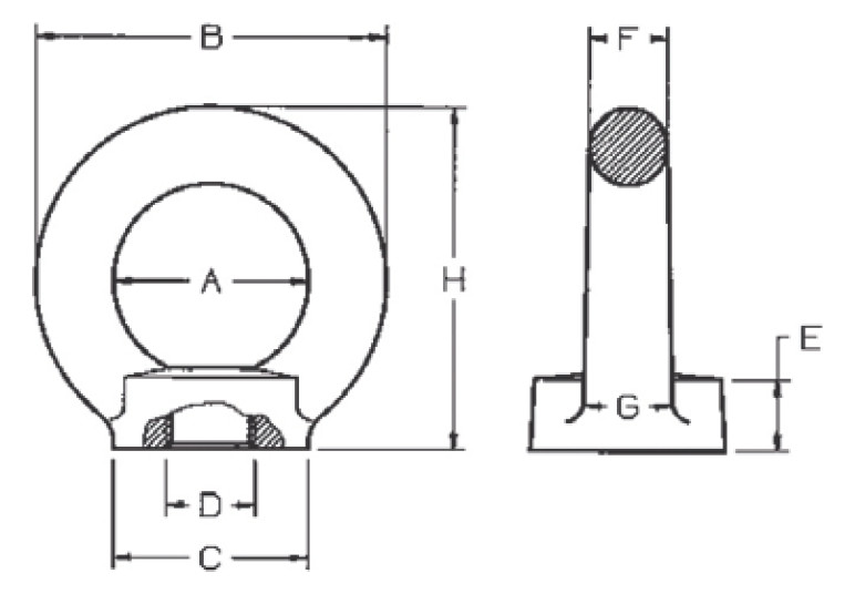 Vermaßte Strichzeichnung