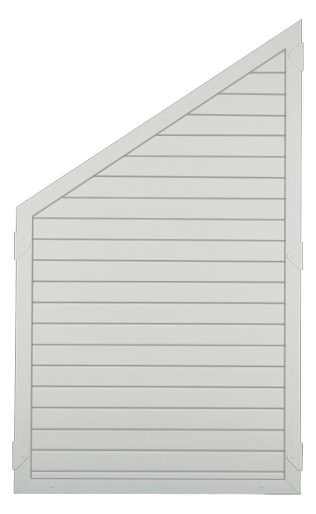Bild LIGHTLINE KS-Zaunelement 90 x 150/90 cm, Füllung / Rahmen WEISS ECKE links - n.a.-0