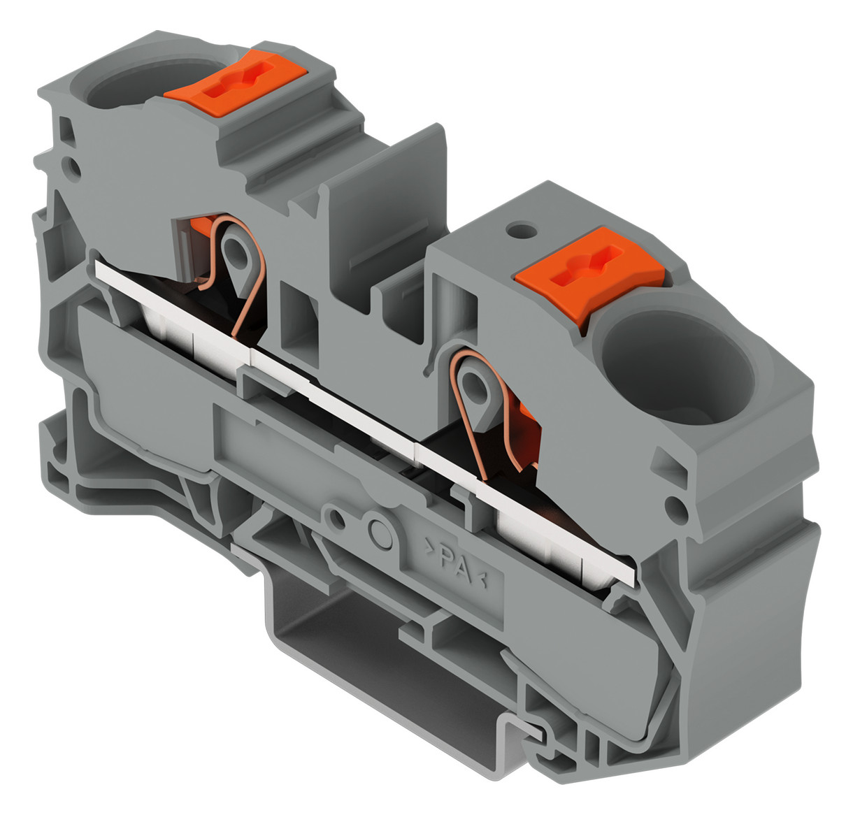 Reihenklemme 0,5-16qmm 1Etage 2kl gr 76A TS35 Hutschiene TH35