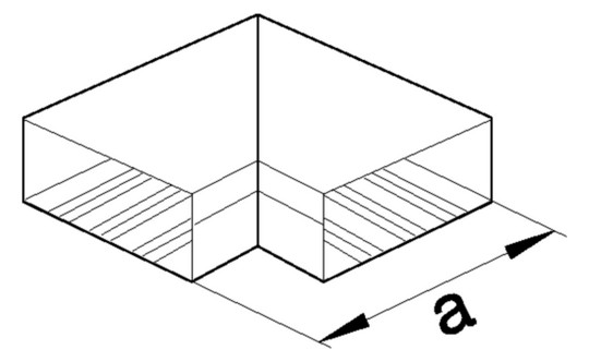 Flachwinkel LF-K UT/OT 130x82mm Kst unbeh ver-ws RAL9016