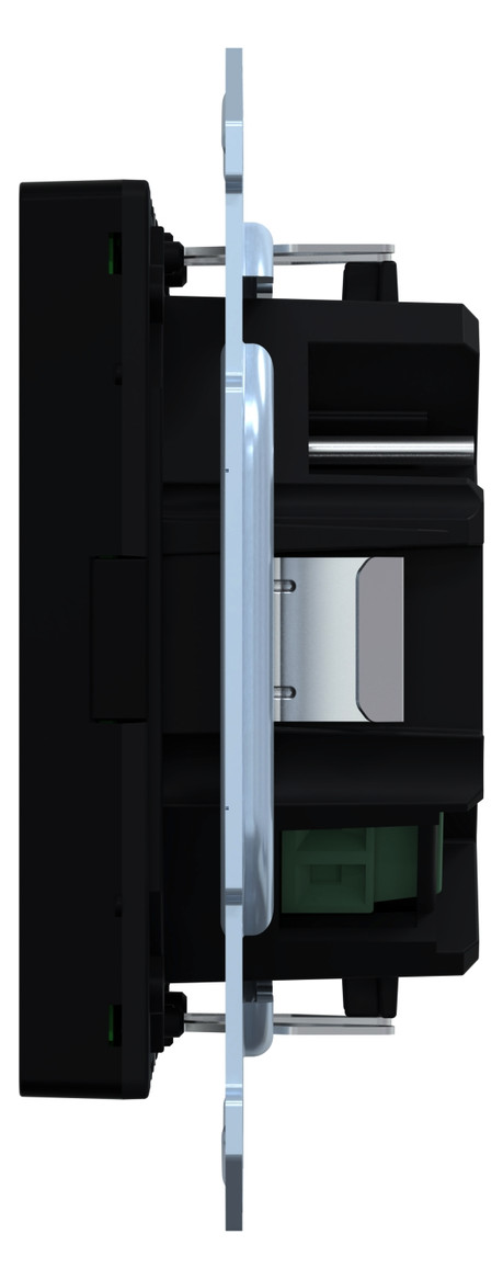 Raumtemperaturregler UP System M KNX m.Abdeckpl Mit Vor-Ort Bedienung