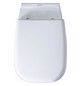 Duravit WC-Sitz D-Code Compact ohne Absenkautomatik, Scharniere Edelstahl, weiß