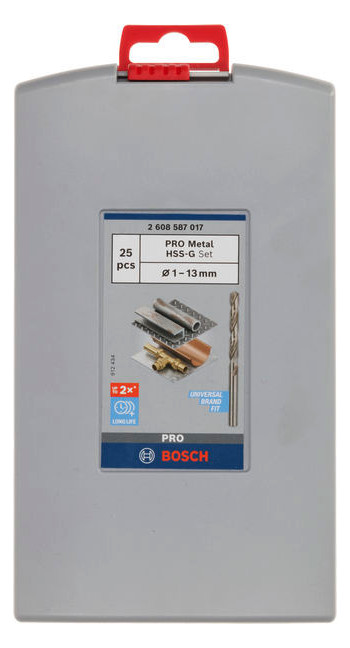 Bohrerset 25tlg Ø1-13mm HSS-G Box KstBox