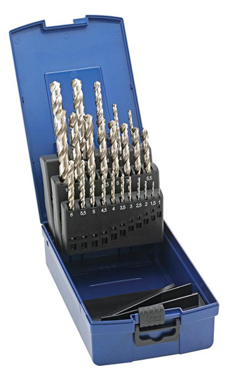 fortis-Spiralbohrer-Satz DIN338N, HSS-Co5 - 24-teilig,...