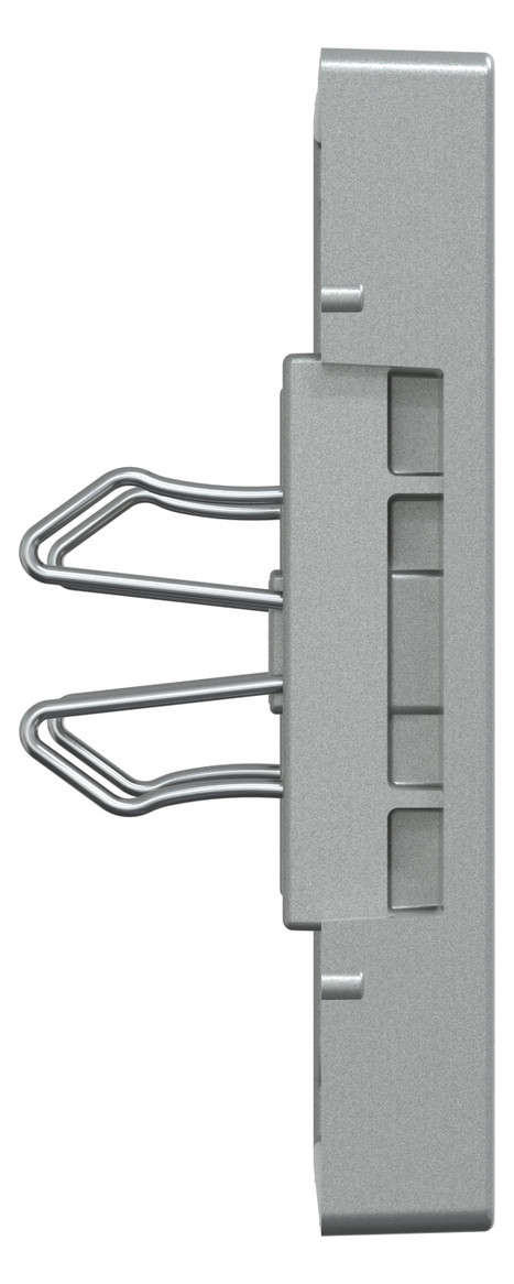 Zentralplatte USB 2f alu-si Klemmbef m.Aufdr aluminium-silber Zentralplatte USB 2f alu-si Klemmbef m.Aufdr aluminium-silber
